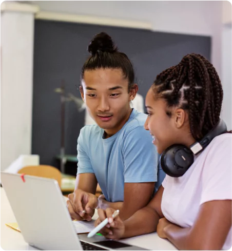 Students learning together